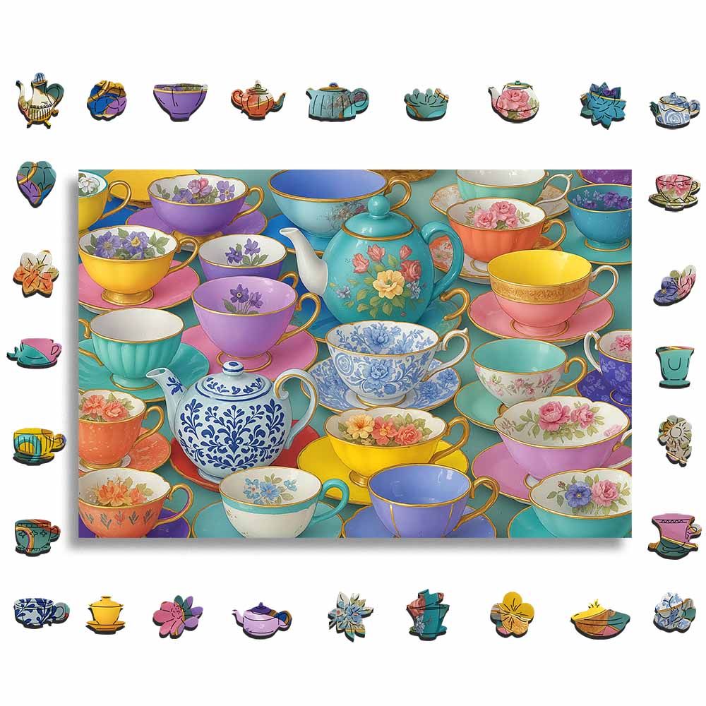 Tea Party - Wooden Jigsaw Puzzle