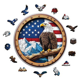 American Eagle - Wooden Jigsaw Puzzle