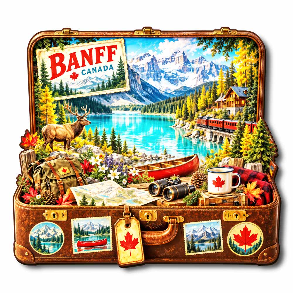 Animal Jigsaw Puzzle > Wooden Jigsaw Puzzle > Jigsaw Puzzle Banff Travel Case - Wooden Jigsaw Puzzle