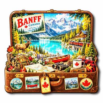 Animal Jigsaw Puzzle > Wooden Jigsaw Puzzle > Jigsaw Puzzle Banff Travel Case - Wooden Jigsaw Puzzle