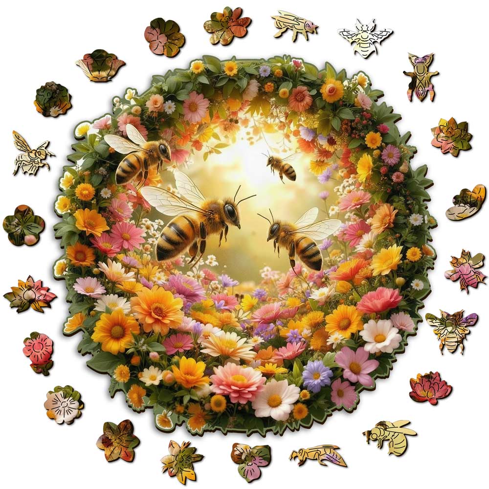 Honey Bee - Wooden Jigsaw Puzzle