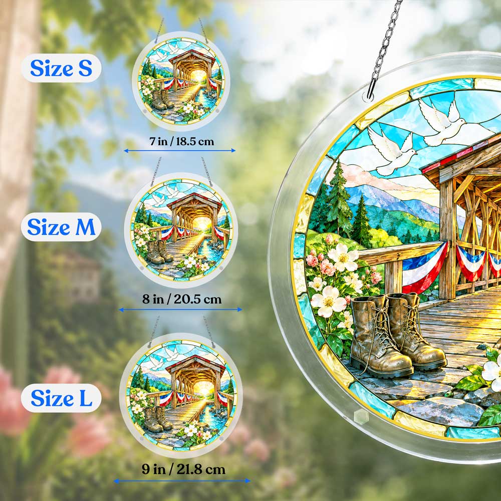 Acrylic Jigsaw Puzzle Suncatcher - Bridge of Honor