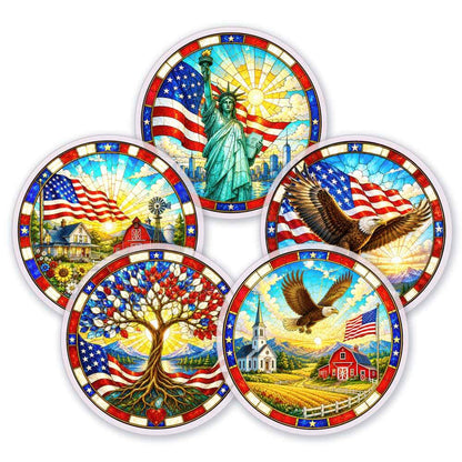 5-Pack Acrylic Jigsaw Puzzle Suncatcher - America's 250th anniversary
