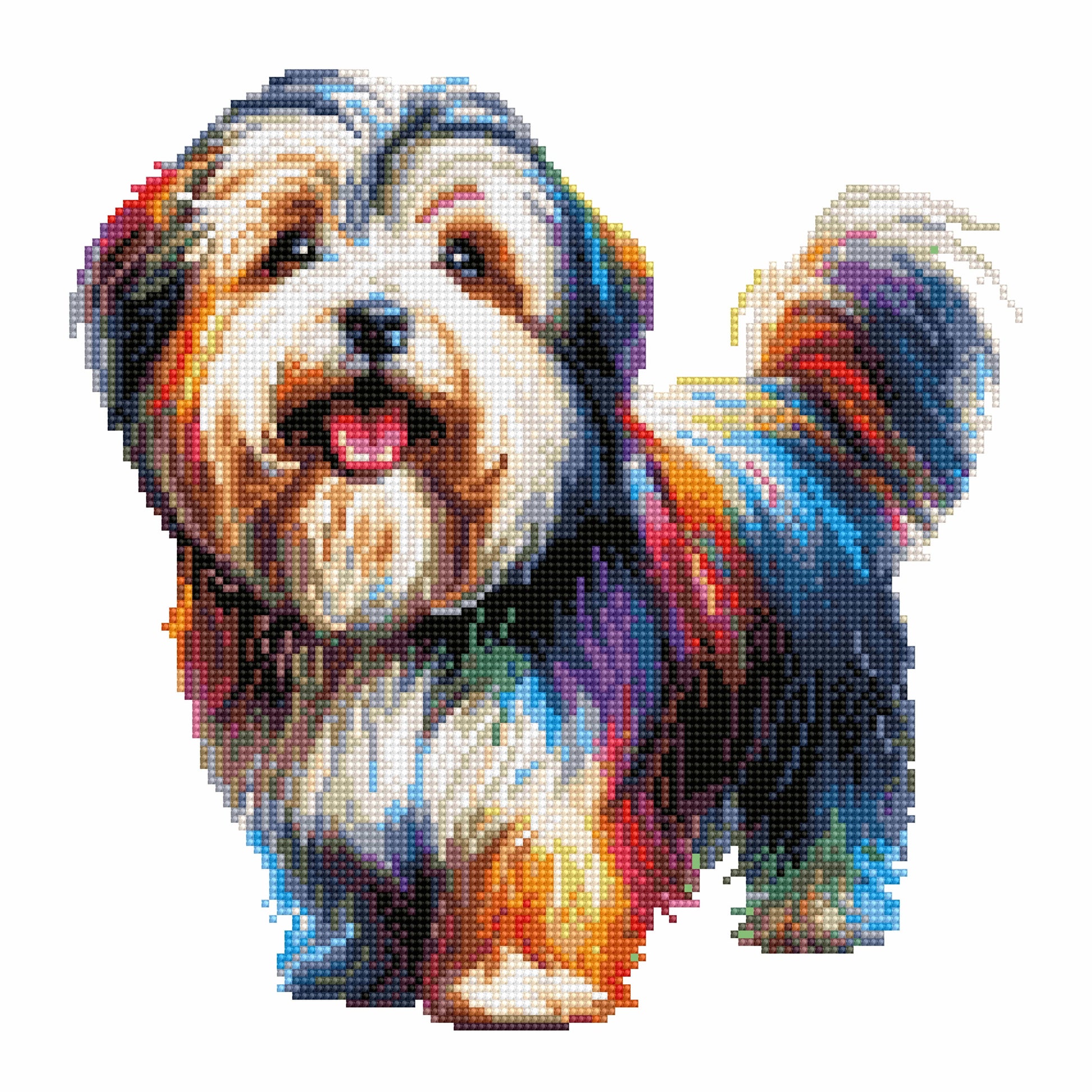 40x40cm Tibetan Terrier Dog - Diamond Painting Kit