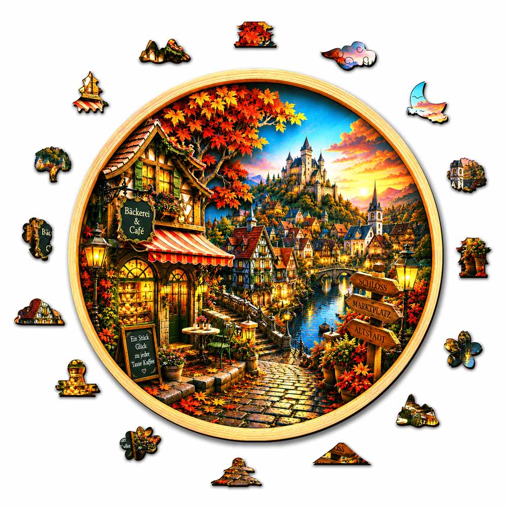 Castle In Germany - Wooden Jigsaw Puzzle