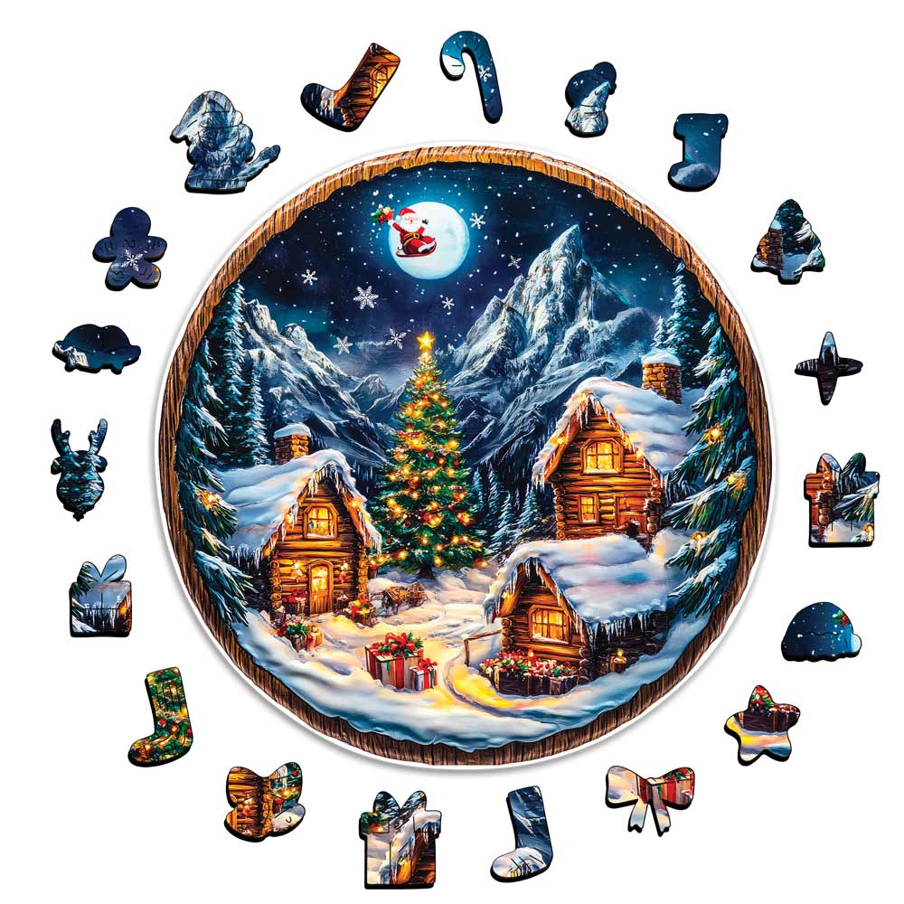 Christmas Village - Wooden Jigsaw Puzzle