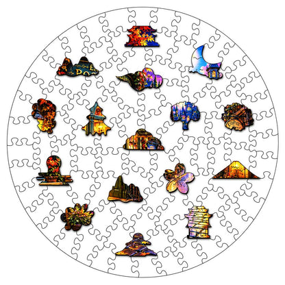 Enchanted Book Store - Wooden Jigsaw Puzzle