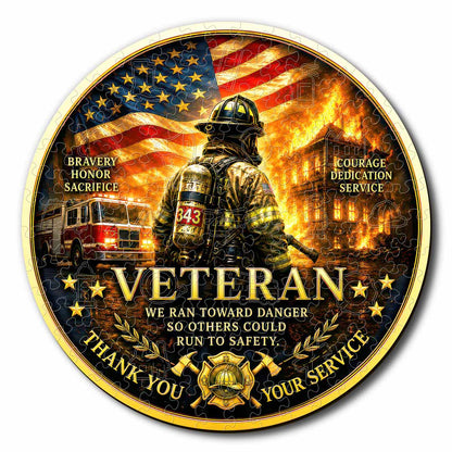 Animal Jigsaw Puzzle > Wooden Jigsaw Puzzle > Jigsaw Puzzle A5/Small Firefighter Valor - Wooden Jigsaw Puzzle