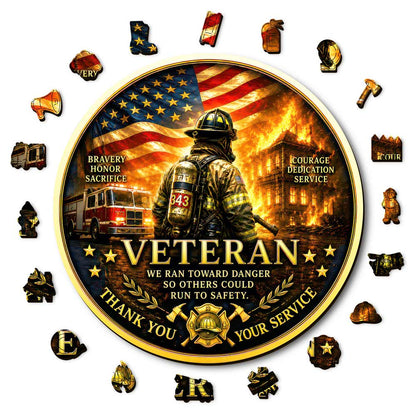 Animal Jigsaw Puzzle > Wooden Jigsaw Puzzle > Jigsaw Puzzle Firefighter Valor - Wooden Jigsaw Puzzle