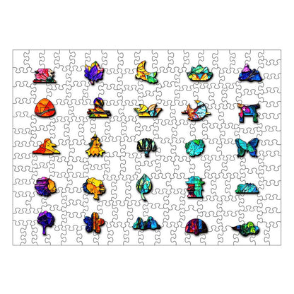 Floral Bottles - Stained Glass Jigsaw Puzzle