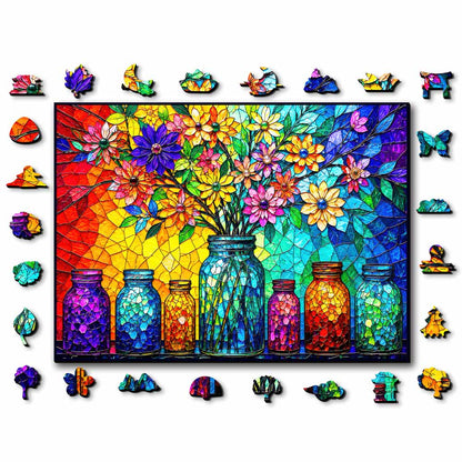 🔥Limited Edition🔥6-Pack - Stained Glass Jigsaw Puzzle Set