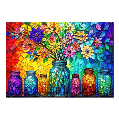 🔥Limited Edition🔥6-Pack - Stained Glass Jigsaw Puzzle Set