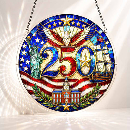 Acrylic Jigsaw Puzzle Suncatcher - Freedom Celebration