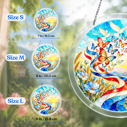 Acrylic Jigsaw Puzzle Suncatcher - Freedom Takes Flight