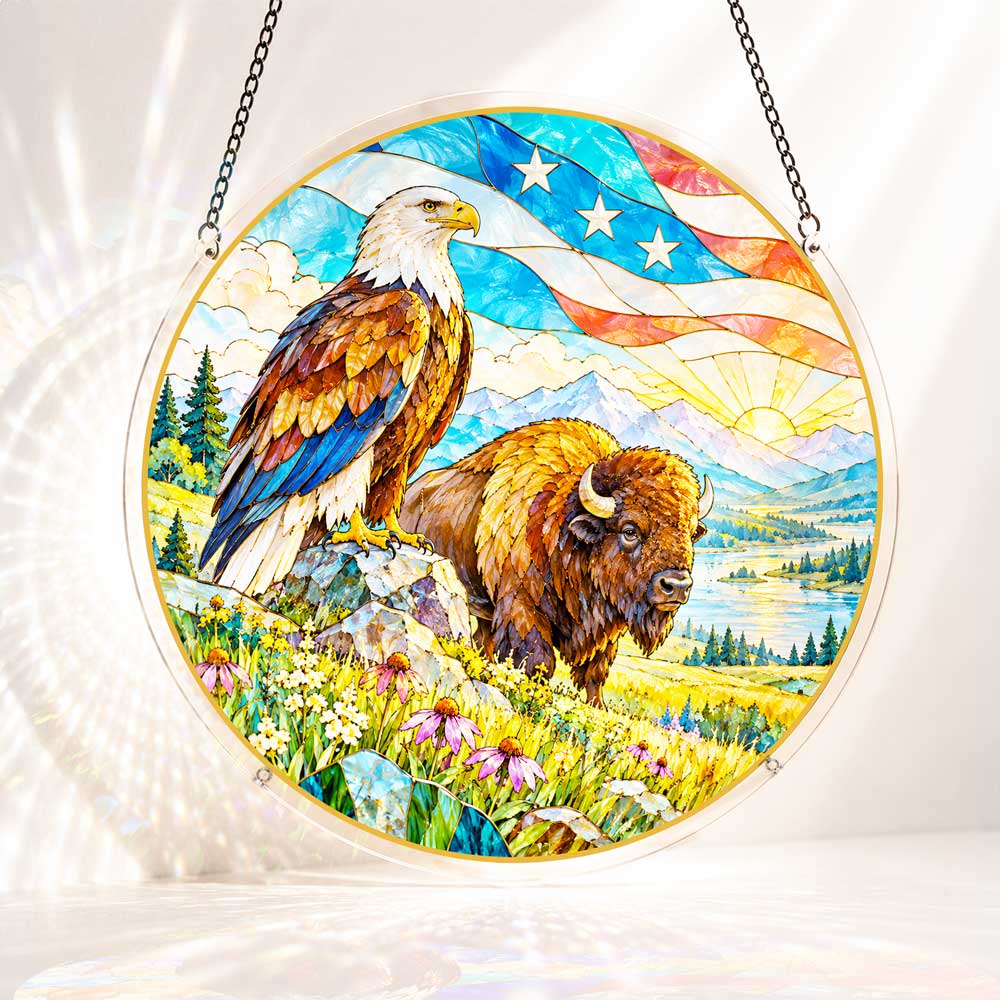 Acrylic Jigsaw Puzzle Suncatcher - Guardians of Freedom