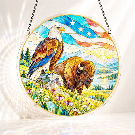 Acrylic Jigsaw Puzzle Suncatcher - Guardians of Freedom