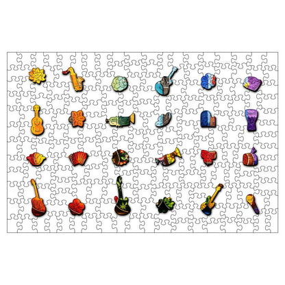 Guitar Harmony - Wooden Jigsaw Puzzle