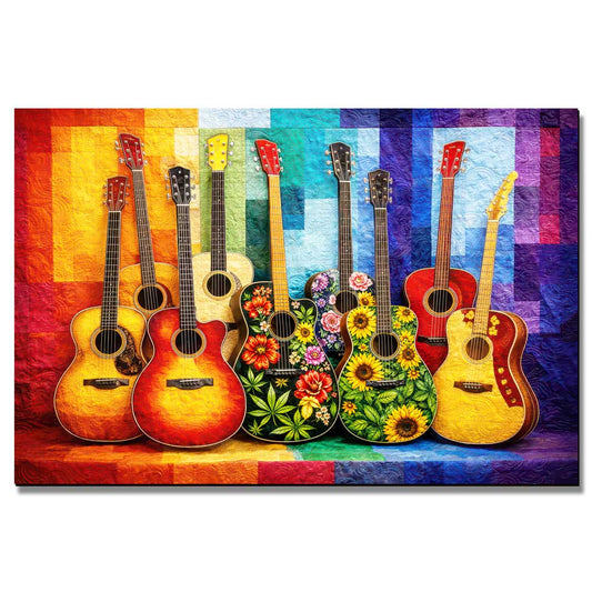 Guitar Harmony - Wooden Jigsaw Puzzle