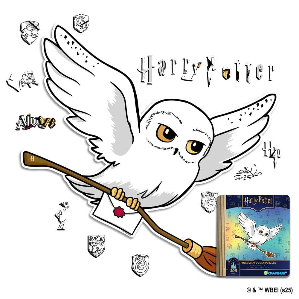 Harry Potter - Hedwig Wooden Jigsaw Puzzle - Crafthub Collaboration