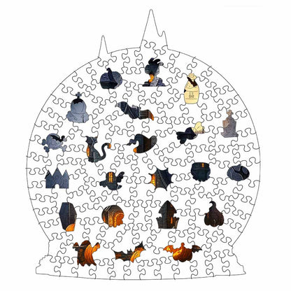 Pumpkin Castle - Wooden Jigsaw Puzzle