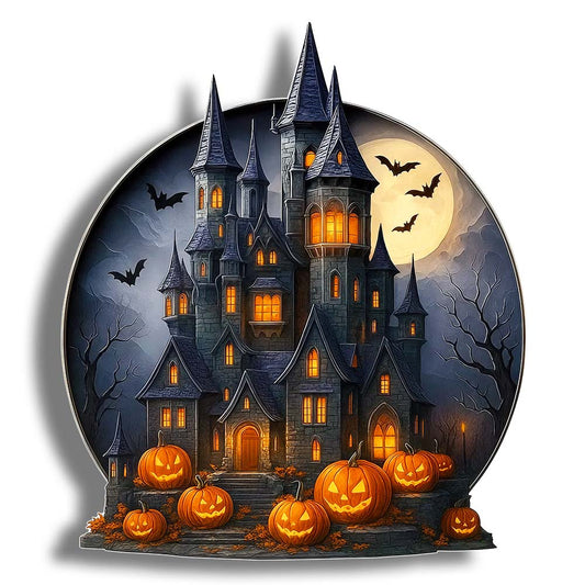 Pumpkin Castle - Wooden Jigsaw Puzzle