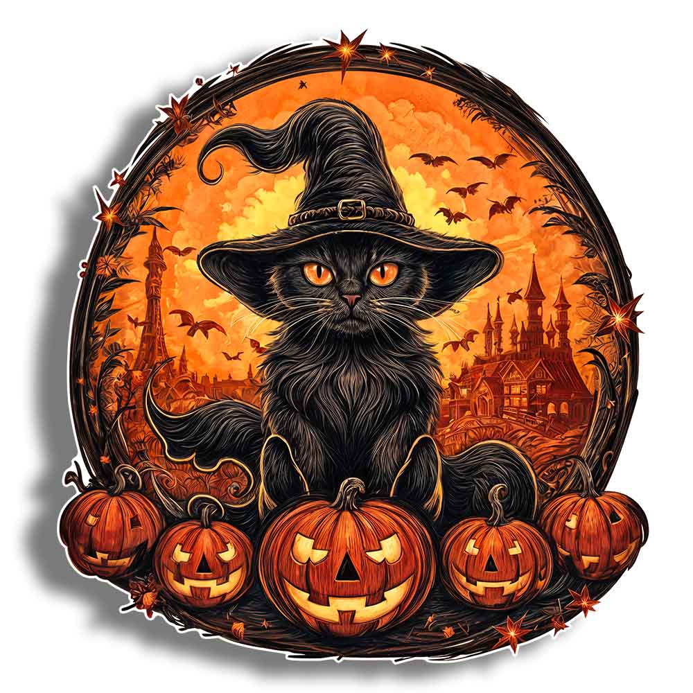 Black cat - Wooden Jigsaw Puzzle