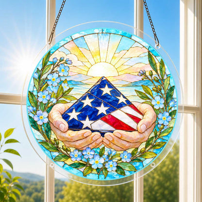 Acrylic Jigsaw Puzzle Suncatcher - Hands of Gratitude