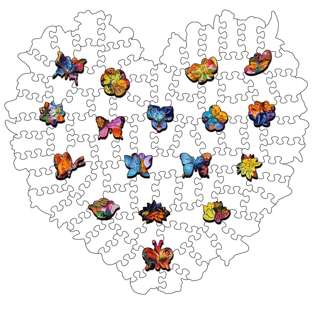 Heart - Wooden Jigsaw Puzzle