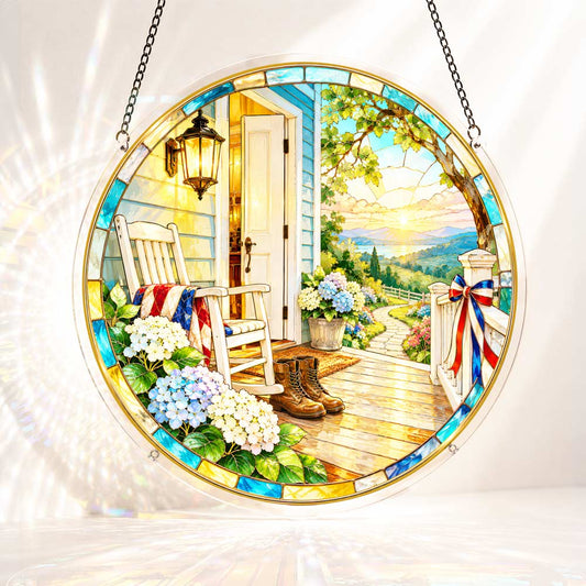 Acrylic Jigsaw Puzzle Suncatcher - Homefront Porch