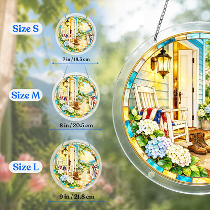 Acrylic Jigsaw Puzzle Suncatcher - Homefront Porch