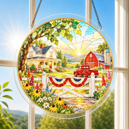 Acrylic Jigsaw Puzzle Suncatcher - Hometown Honor