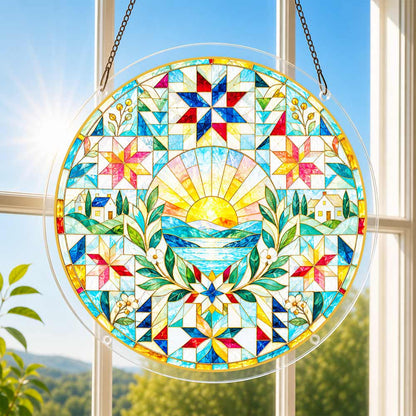 Acrylic Jigsaw Puzzle Suncatcher - Homeward Harmony