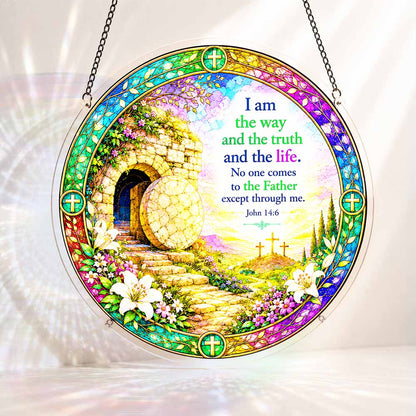 Acrylic Jigsaw Puzzle Suncatcher - John 14-6
