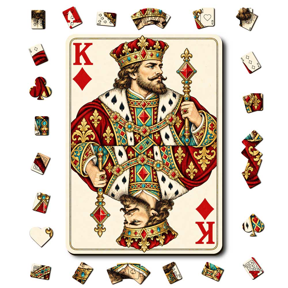King Diamond - Wooden Jigsaw Puzzle