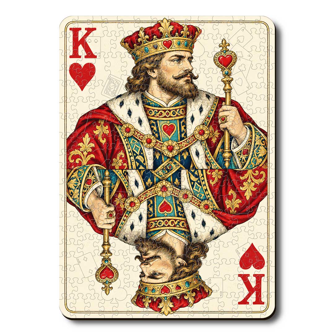King Heart - Wooden Jigsaw Puzzle