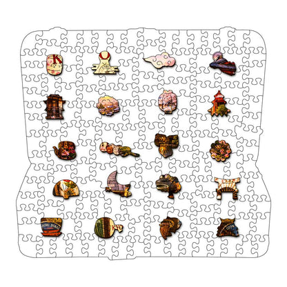 Kyoto Travel Case - Wooden Jigsaw Puzzle