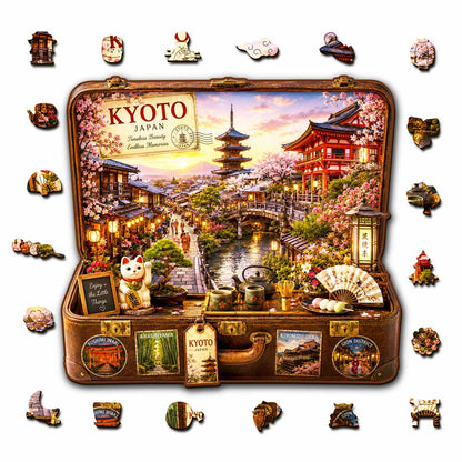 Kyoto Travel Case - Wooden Jigsaw Puzzle