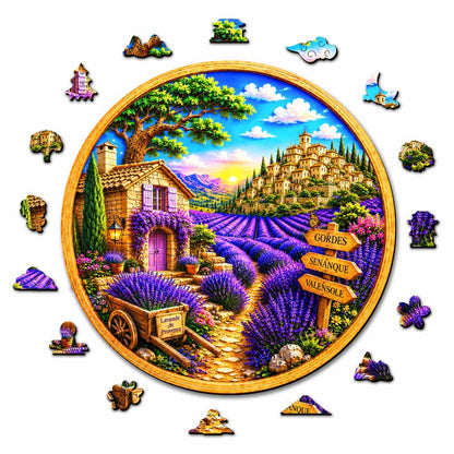 Lavender Fields - Wooden Jigsaw Puzzle