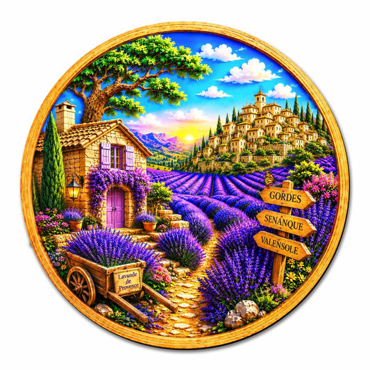Lavender Fields - Wooden Jigsaw Puzzle