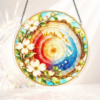 Acrylic Jigsaw Puzzle Suncatcher - Legacy in the Rings