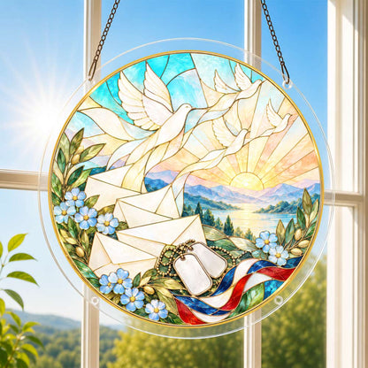 Acrylic Jigsaw Puzzle Suncatcher - Letters Become Doves