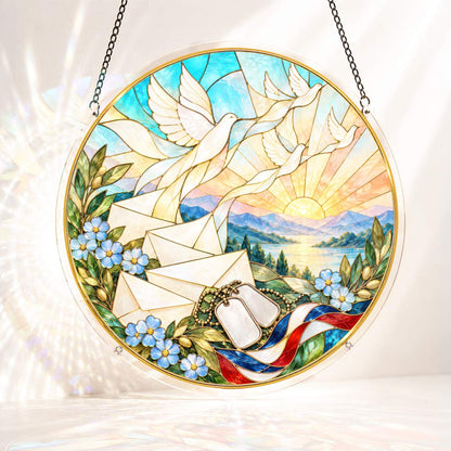 Acrylic Jigsaw Puzzle Suncatcher - Letters Become Doves