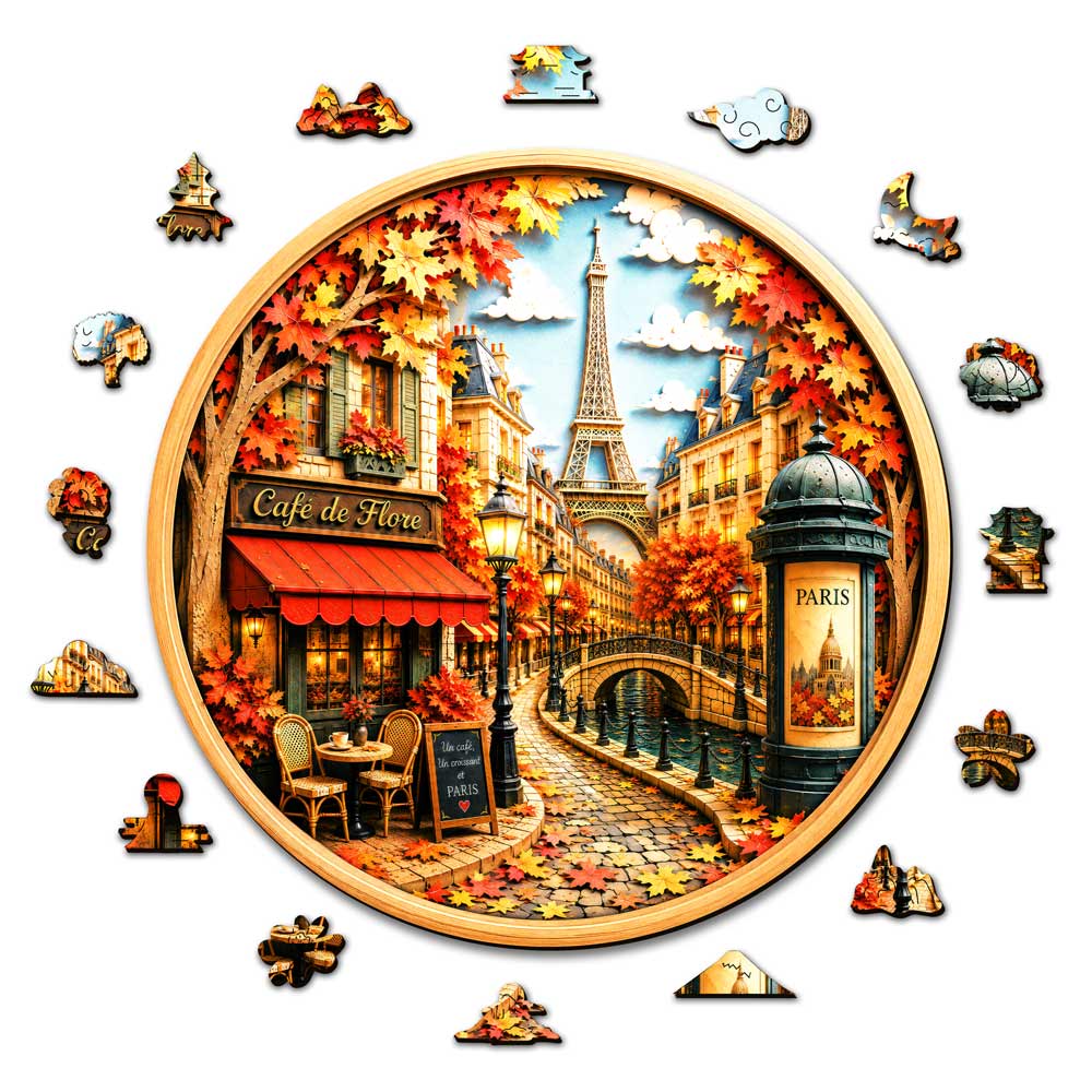 Love In Paris - Wooden Jigsaw Puzzle