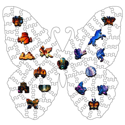 Magical Butterfly - Wooden Jigsaw Puzzle