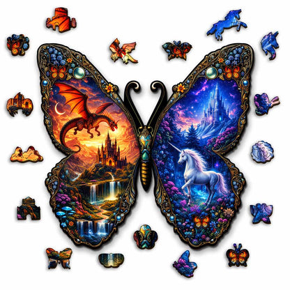 Magical Butterfly - Wooden Jigsaw Puzzle