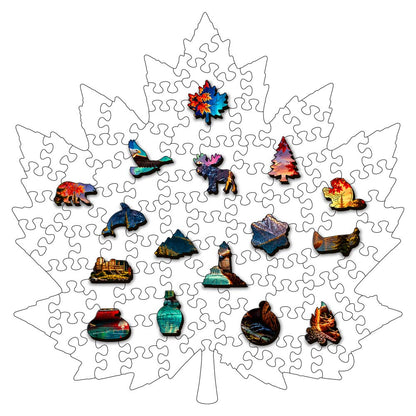 🔥Last Day🔥Maple Paradise - Wooden Jigsaw Puzzle