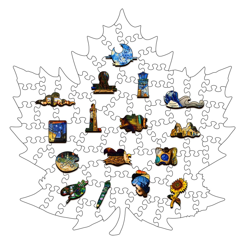 Artistic Maple - Wooden Jigsaw Puzzle
