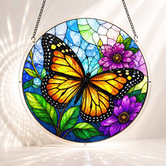 Acrylic Jigsaw Puzzle Suncatcher - Monarch Butterfly