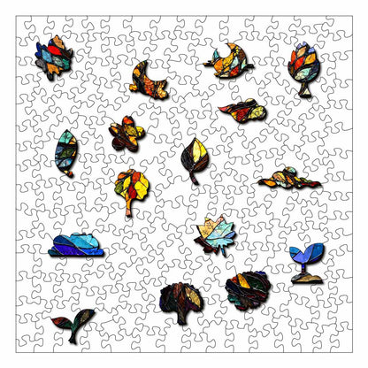Mosaic Tree - Stained Glass Jigsaw Puzzle