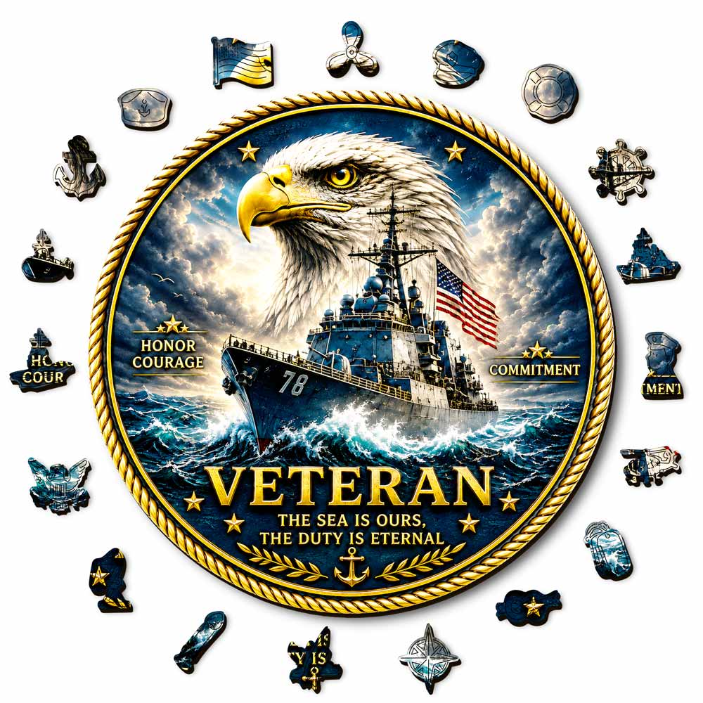 Animal Jigsaw Puzzle > Wooden Jigsaw Puzzle > Jigsaw Puzzle Naval Eagle - Wooden Jigsaw Puzzle